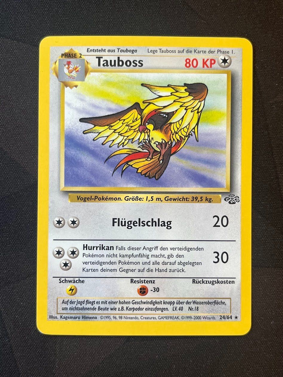 Pokémon Sammelbilder & Trading cards: Pokemon -  Tauboss Jungl 24/64 – Gebraucht aus schaan von Schokoloco