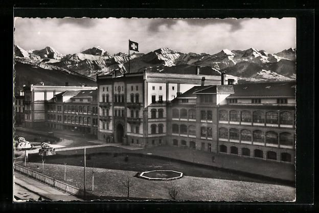 Cartoline postali: Thun, Blick auf die Kaserne, im Hintergr – Usato da Berlin venduto da bartko-reher