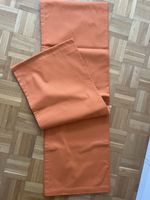 Tischtuch extralang, orange mit 12 Sets, neuwertig