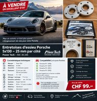 Power Tech élargisseurs Porsche 5x130 – 25 mm – réf. 30.346
