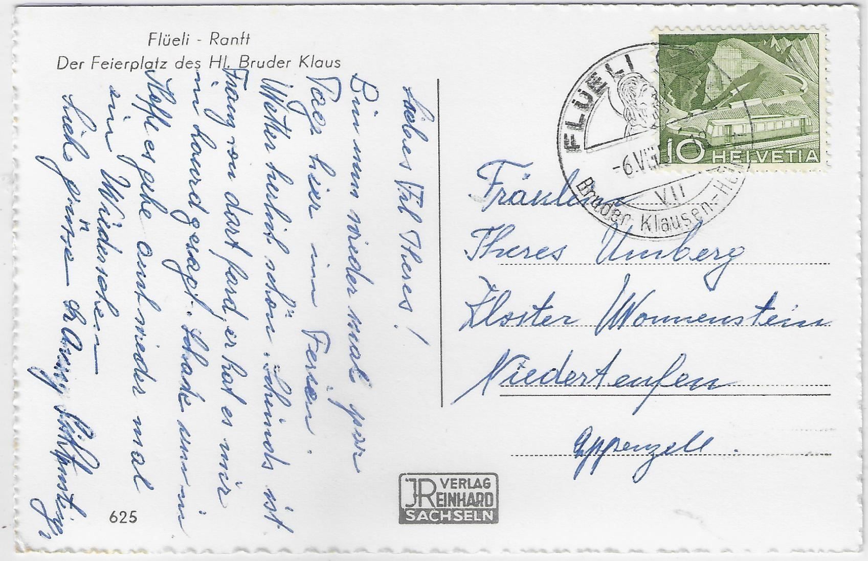 Cartes postales: Flüeli-Ranft - Der Feierplatz des Hl. – Antique à Ettingen par Kartenplanet 1