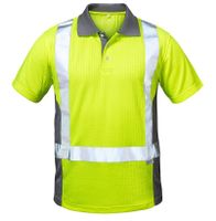 WARNSCHUTZ-POLOSHIRT, Gelb/Grau Gr. L