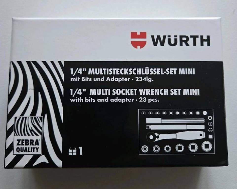 Tutti gli attrezzi: Würth Multisteckschlüssel-Set mini 1/4" – Usato da Tägerwilen venduto da geezee20 3
