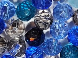 38,7 gr Zwischen Elemente Glas Kugeln Kette Basteln Perlen