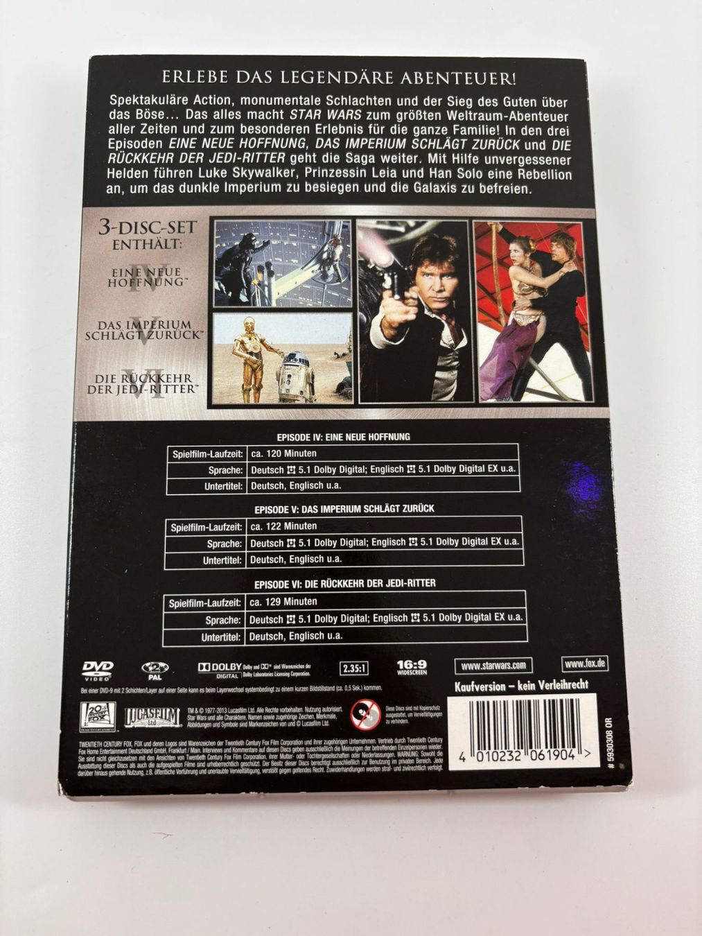 Tutti i DVDs: Star Wars 3 Filme (DVD) – Usato da Herisau venduto da Seyashop1 1