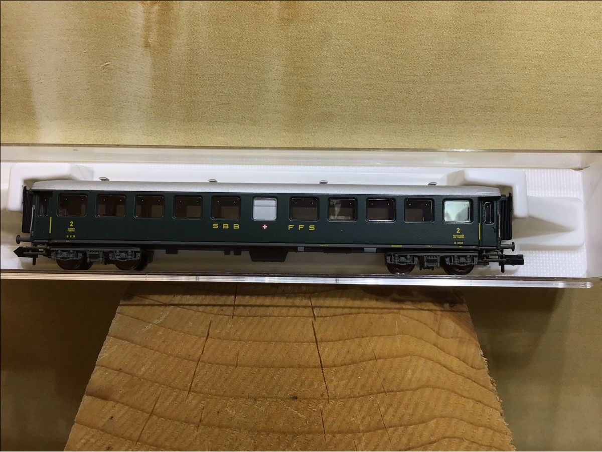 Fleischmann Modellini di ferrovie: Fleischmann SBB B4ü 8138, Spur N – Nuovo e nell'imballaggio originale da Bergdietikon venduto da Bergler-64