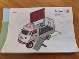 Schleich Tierarztwagen mit Zubehör guter Zustand
