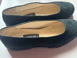 BALLY Luxus-Schuhe Dunkelgrün – Gr. 38.5 – Rarität & Top Zus