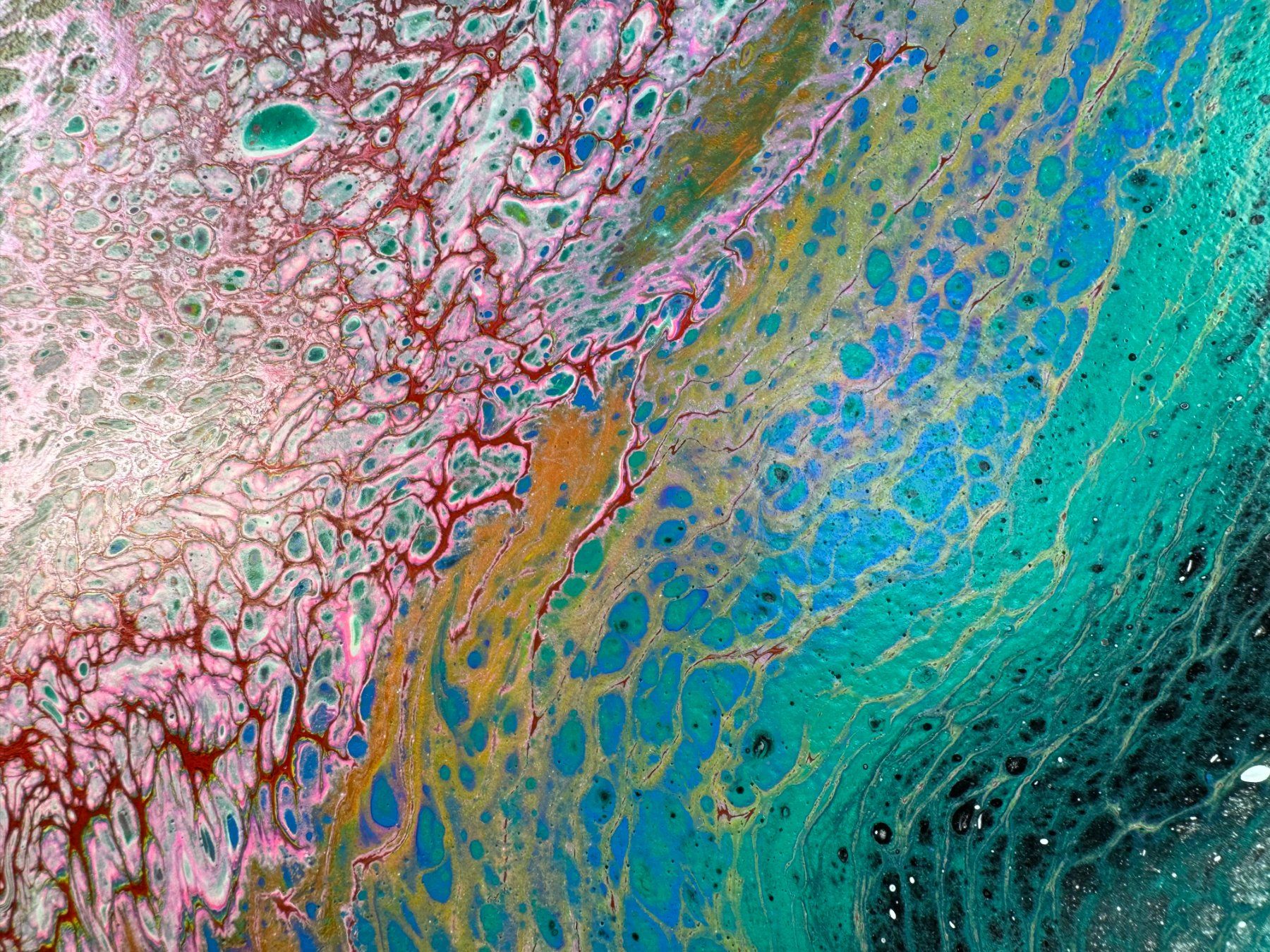 Dipinti: Acryl-Flüssigkeitsmalerei, rechteckig – Usato da Schlieren venduto da MayaSheng1983 1