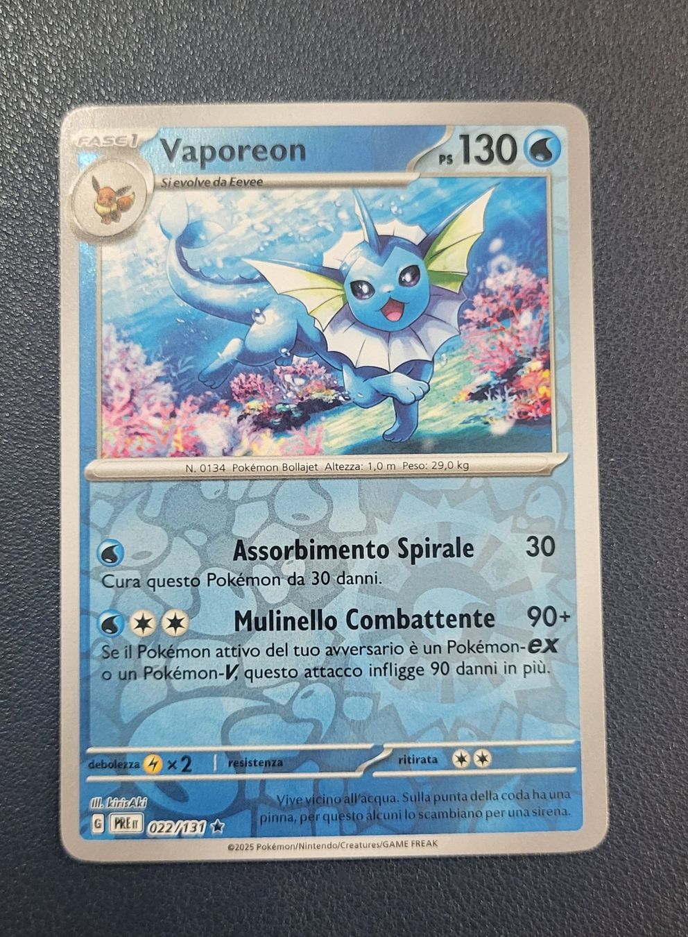 Pokémon Carte collezionabili: Pokemon 022/131 Vaporeon Rara Reverse IT – Usato da Lugano venduto da pan_5zpg