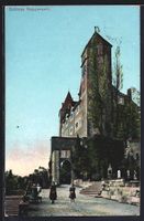 Rapperswil, Schloss mit Einfahrt, Treppe