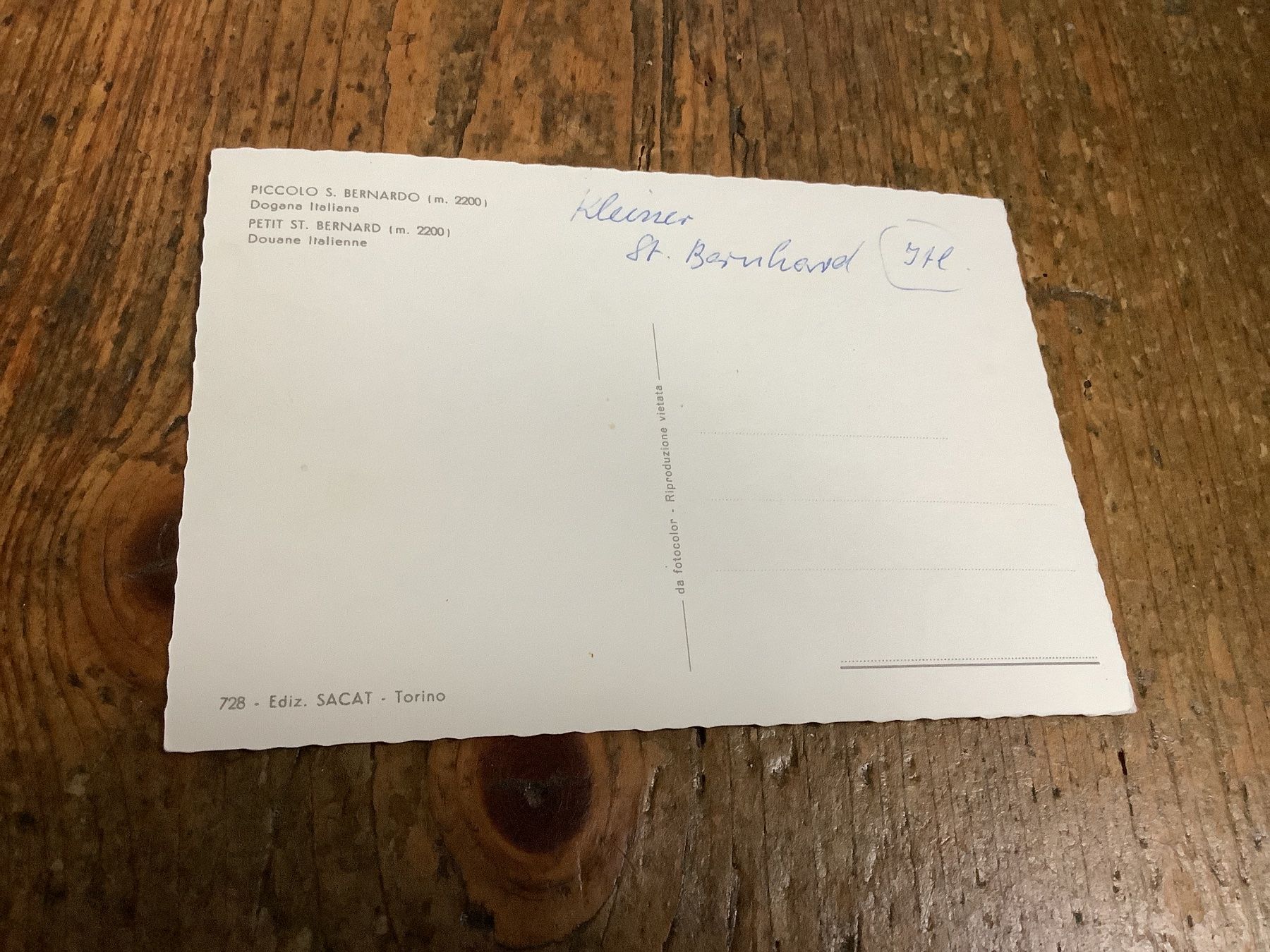 Cartoline postali: Klassische Ansichtskarte Kleiner St. Bernhard, ungebraucht! – Usato da Flaach venduto da Monisoldshop 2