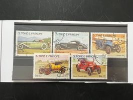 1983 Tome Principe Old Cars  Satz gest.  (A558)