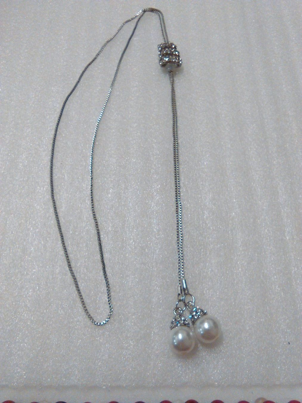 Catenine: kette mit echt swarovzki und perlen – Nuovo (secondo la descrizione) da Basel venduto da bijoutrie_4 8