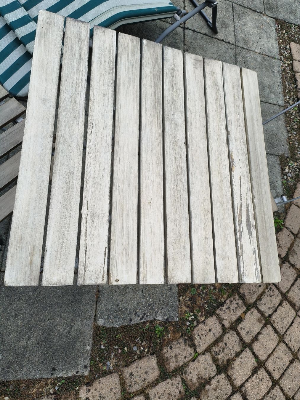 Tischset: Bistro Set Holz Metall  – Gebraucht aus Obfelden von Buddha24 9
