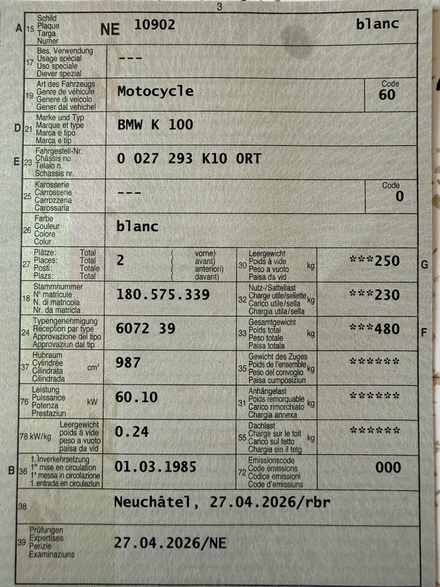 BMW Strada: BMW K100 – Usato da Orvin venduto da chester.n 6