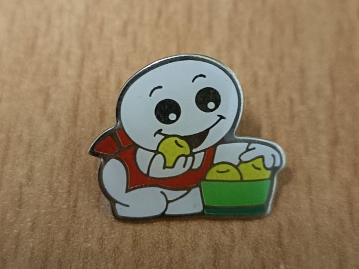 Placchette & Badge: Pin Geist, Apfelsammler - Box 13 – Usato da Köniz venduto da Pinscollect