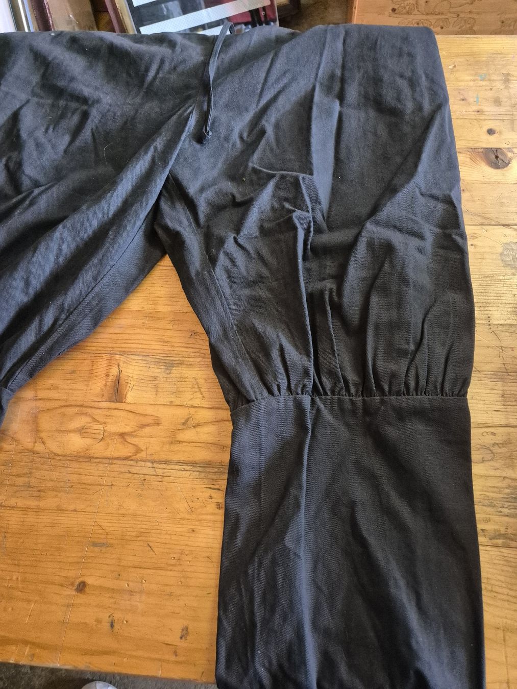 Pantaloni: Wikinger-Hose / Rushose Olaf . schwarz . Gr. XXL – Nuovo e nell'imballaggio originale da goldingen venduto da M.Balmer-13 2