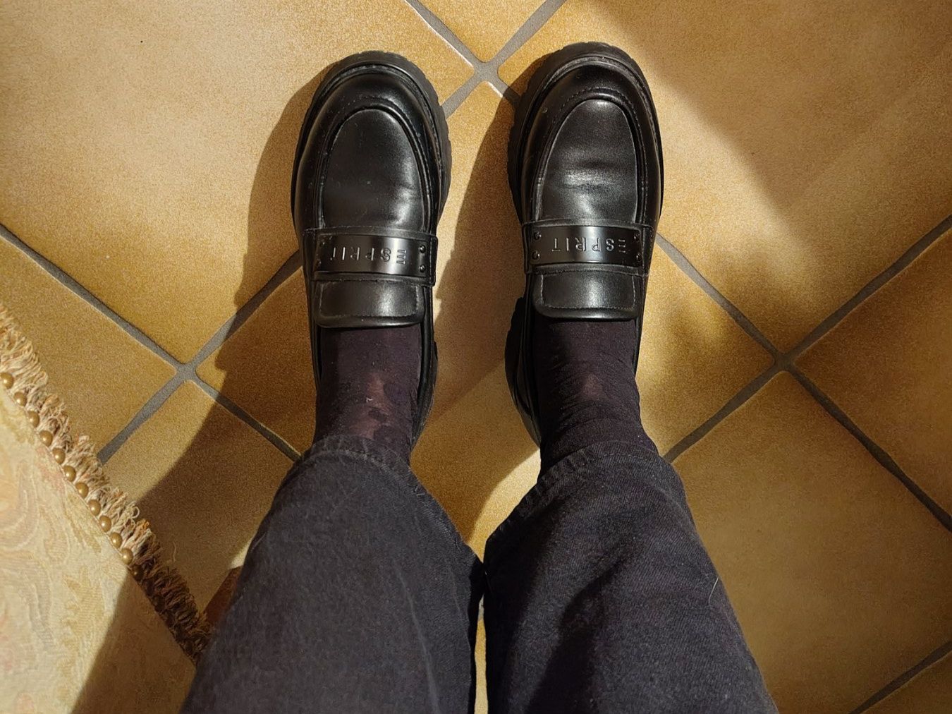 Esprit Herrenschuhe: Schwarze Leder Loafer von Esprit – Gebraucht aus Winterthur von LenaLena03