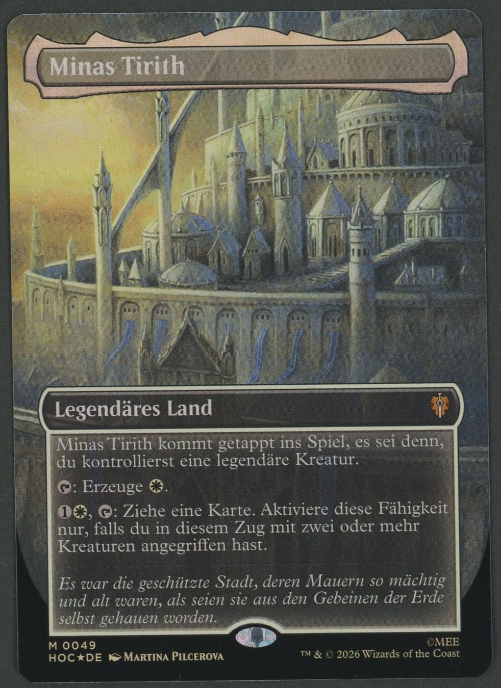 Magic The Gathering Sammelbilder & Trading cards: Minas Tirith Mythic MTG Hobbit DE ab 1.- – Gebraucht aus Rupperswil von gengarbasar