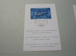 Block SChweizer Spende 1945, ET-o Postmuseum Bern, Gummi **