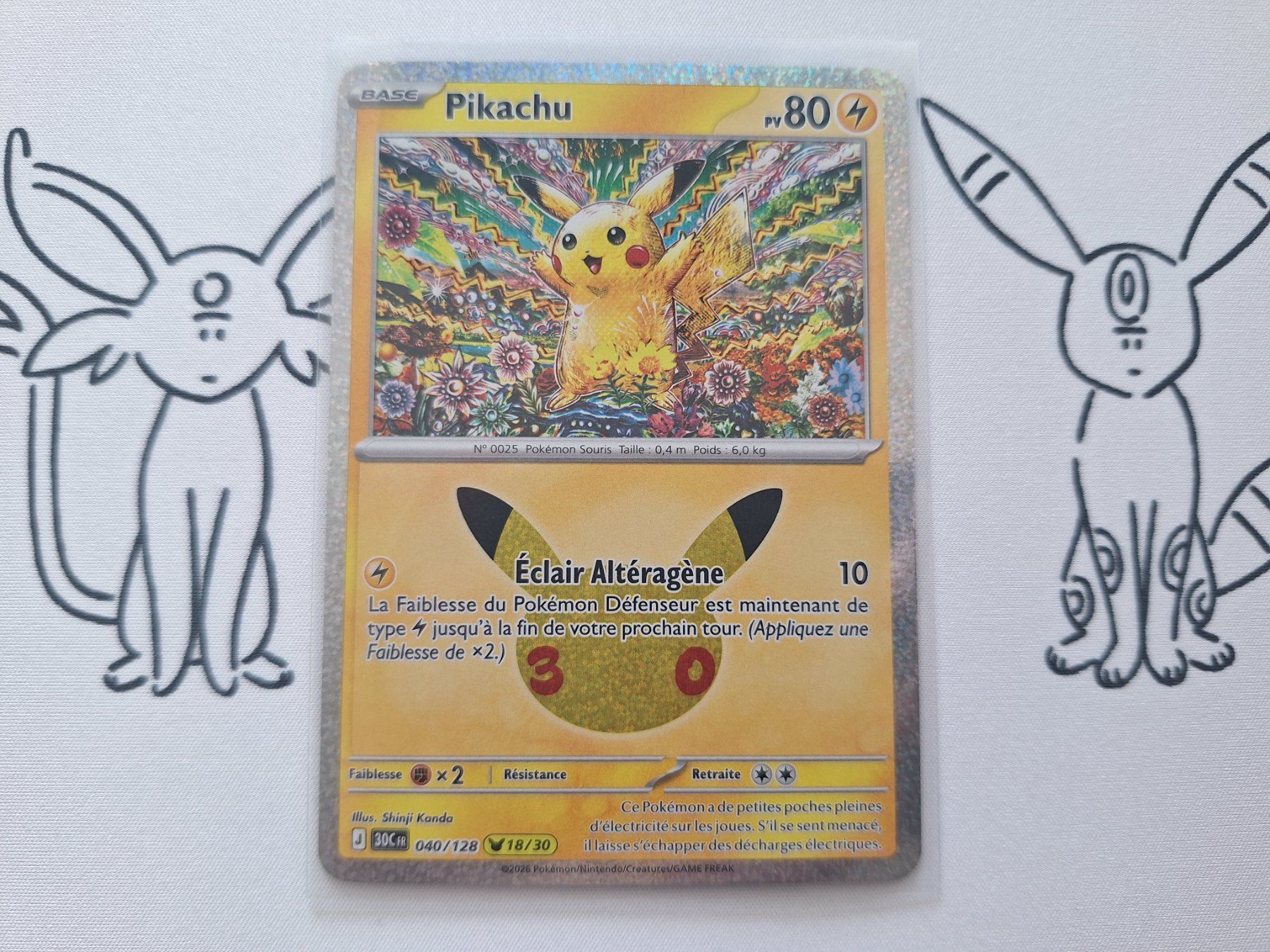 Pokémon Carte collezionabili: 4x Pikachu 30th Anniversay Collection FR – Usato da Spreitenbach venduto da misi.m 1