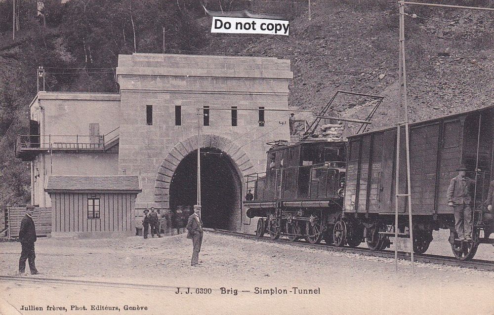 Brig VS - Eisenbahn B. Simplon-Tunnel Belebt Ca. 1907 | Kaufen Auf Ricardo