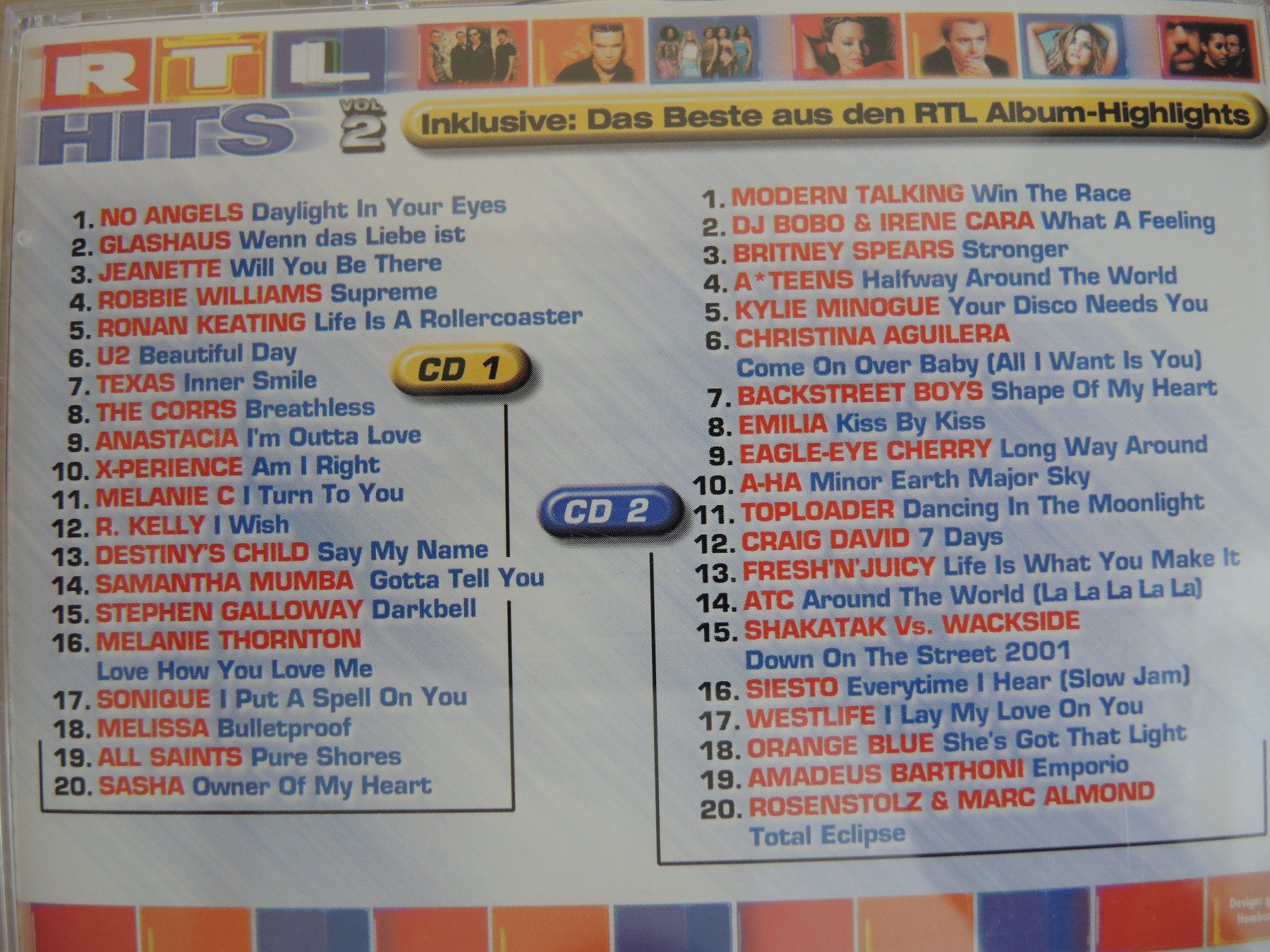 CD: RTL Hits Vol. 2 - Die grössten Hits - Doppel CD – Usato da Rorschach venduto da Pop-upBrocki 4