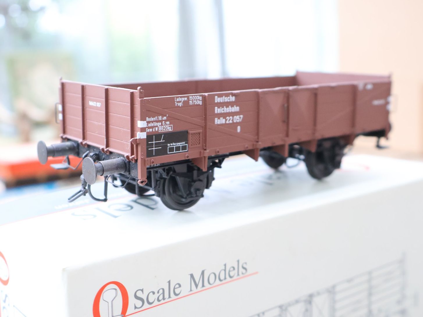 Modellini di ferrovie: Scale Models DR Hochbordwagen - Spur 0 Top Modell – Usato da Winterthur venduto da Monstera
