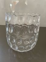 Dekor Vase Glas mit Noppen gebraucht Zustand