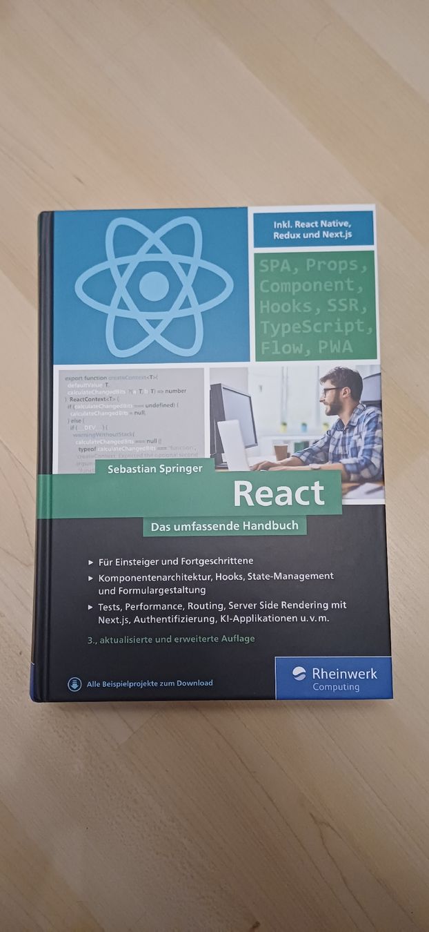 Bücher: React Das umfassende Handbuch Sebastian Springer 3. Aufl. – Neu (gemäss Beschreibung) aus Seuzach von sch_s2nz