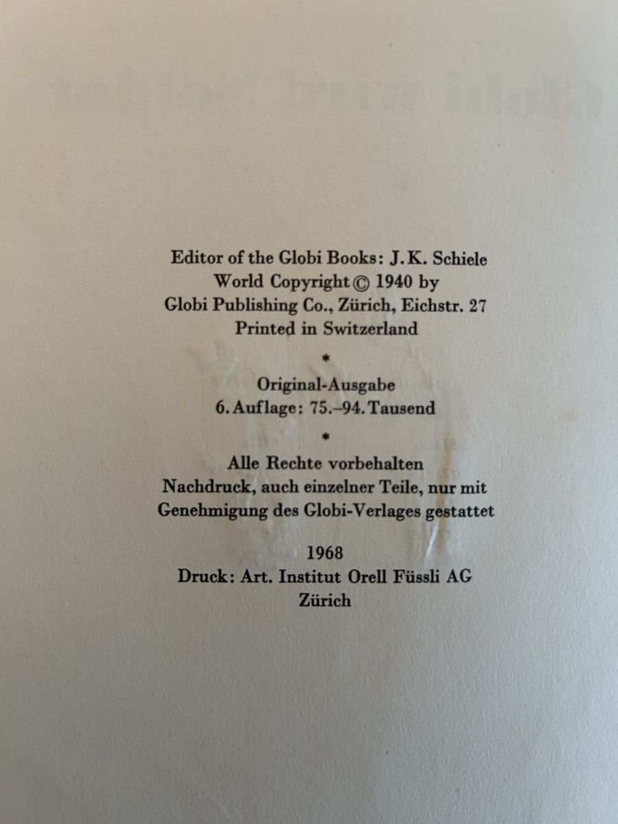 Libri: Globi wird Soldat/ 6.Auflage 1968 – Usato da Urtenen-Schönbühl venduto da tulpenschein 3