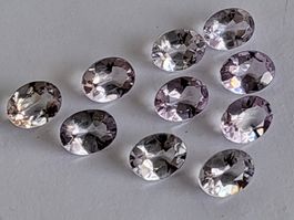 Kunzites naturelles AA de 8 x 6 mm / 1ct pièce