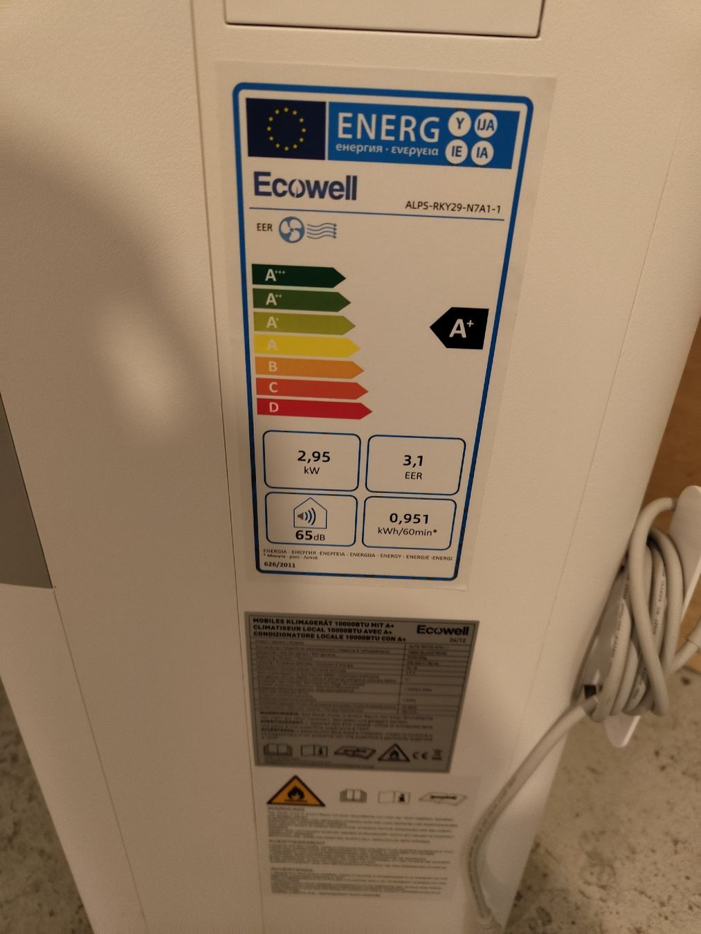 Condizionatori: Ecowell Mobiles Klimagerät | 10000 BTU – Usato da Zürich venduto da alb_2d9f 1