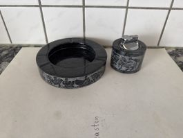 Top Ascenbecher mit Feuerzeug Marmor 