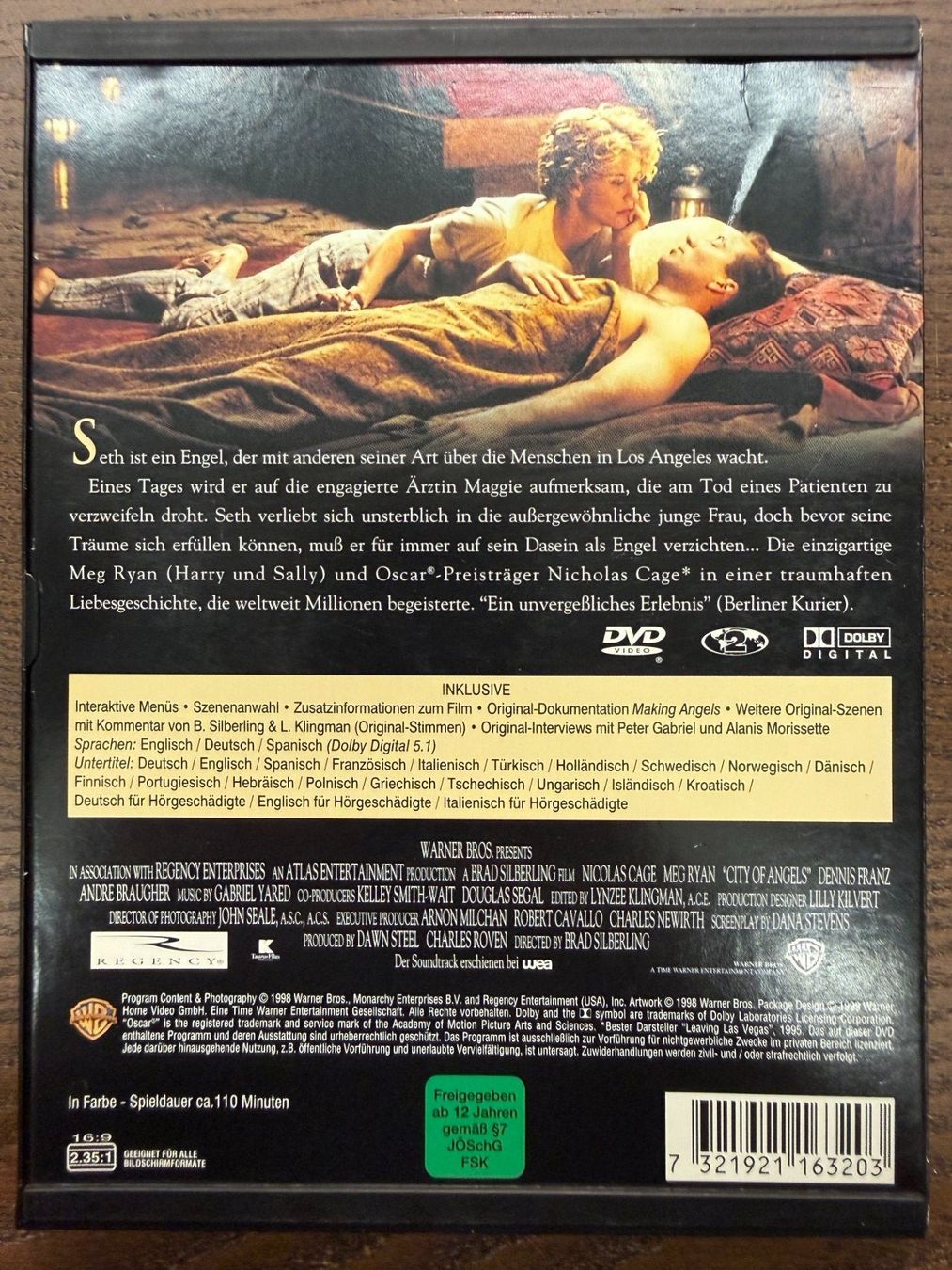 Tutti i DVDs: Stadt der Engel – Usato da Zürich venduto da FilmFreunde 1