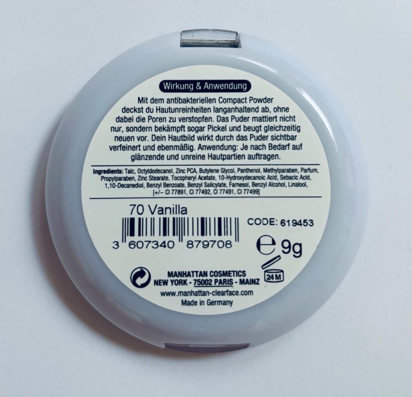 Make-up: 4x Manhattan Clearface Puder - 70 Vanilla – Nuovo e nell'imballaggio originale da Zofingen venduto da Justizia_01 3