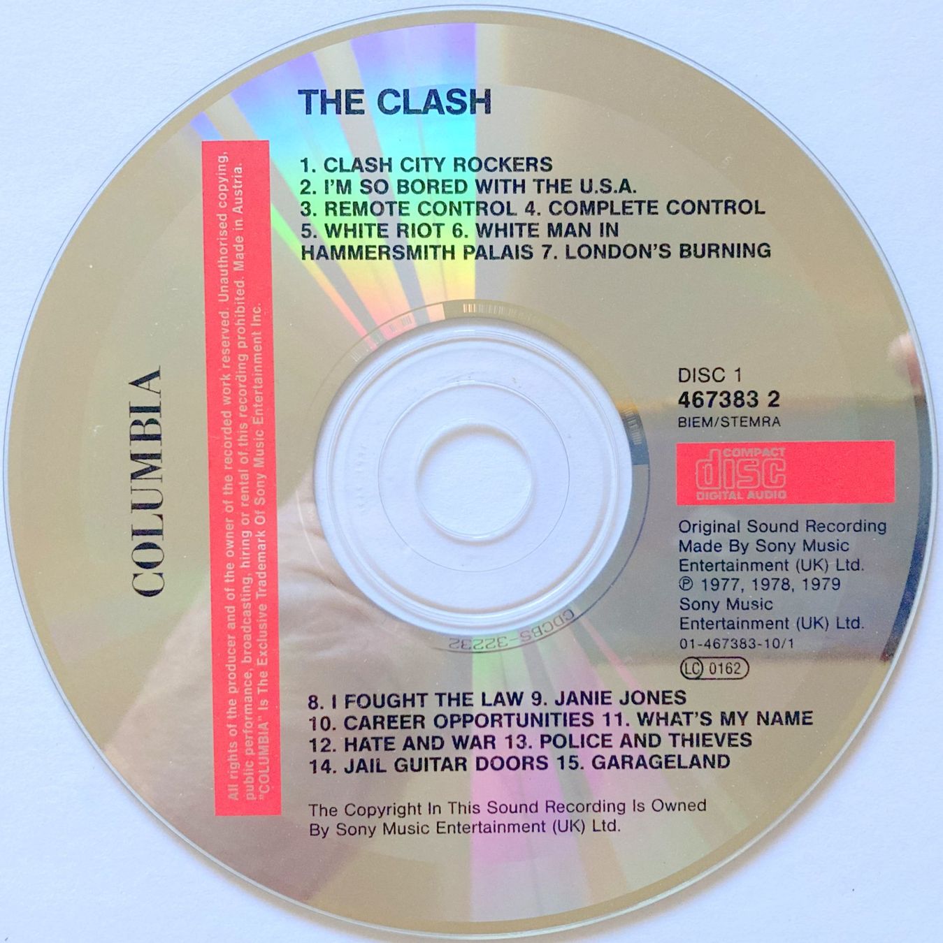 CD: THE CLASH - S/T – Usato da Bottens venduto da hotter-than-hell 2
