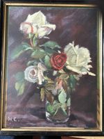 Roses, Stilleben von Hans Comiotto, Farblitographie