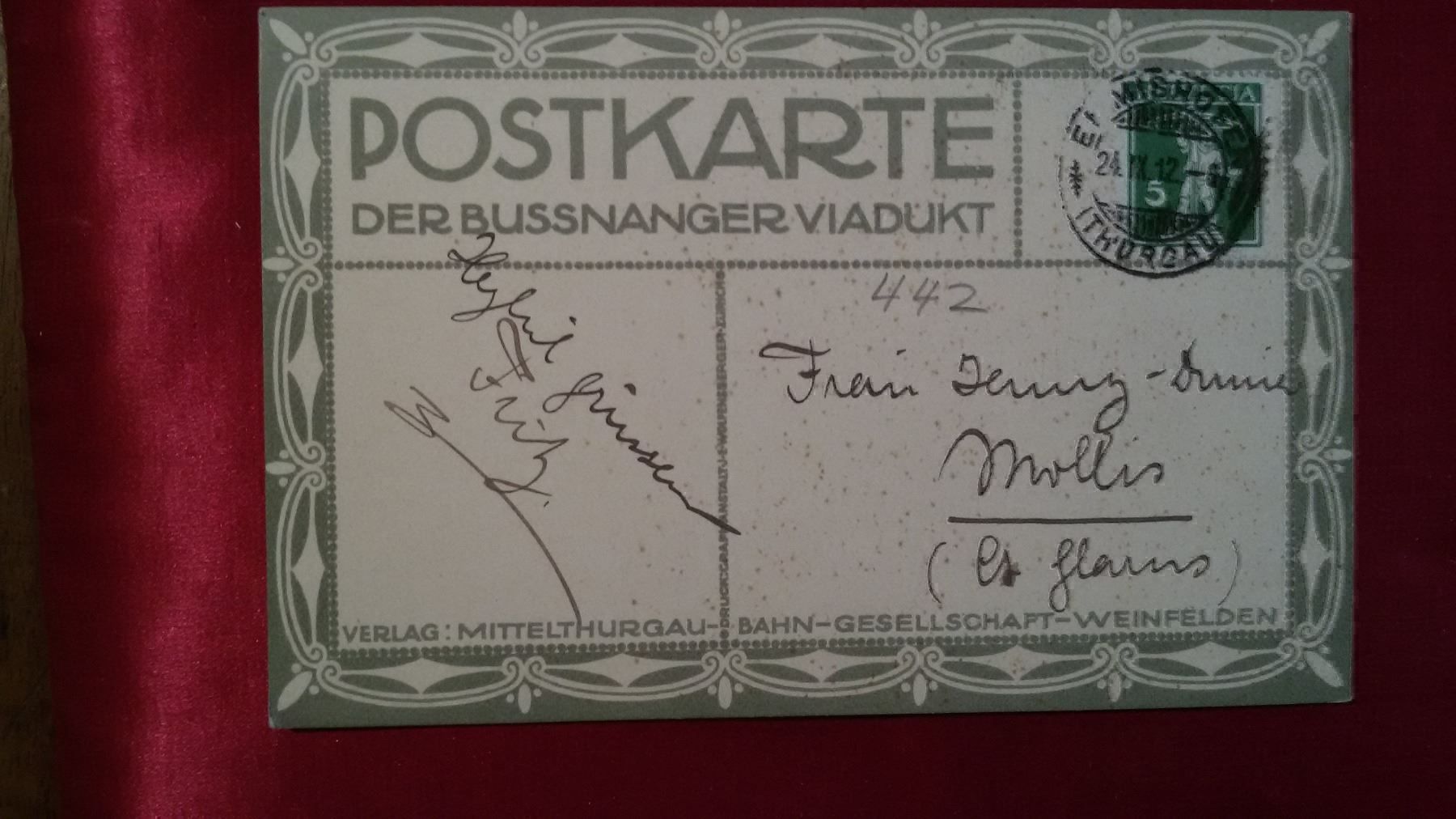 Cartoline postali: Bussnang Viadukt – Usato da Bischofszell venduto da Joachim-115 1