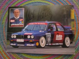 BMW M3 E-30 DTM KURT KÖNIG AUTOGRAMMKARTE ANTIK SELTEN