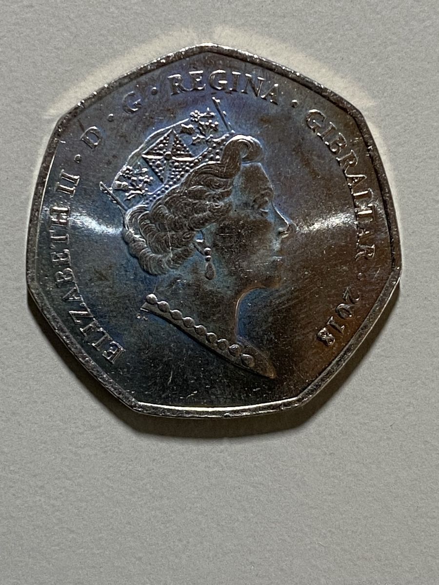 Alle Münzen: Gibraltar (GB) - 50 pence - 2018 – Gebraucht aus Payerne von Mike1682 1