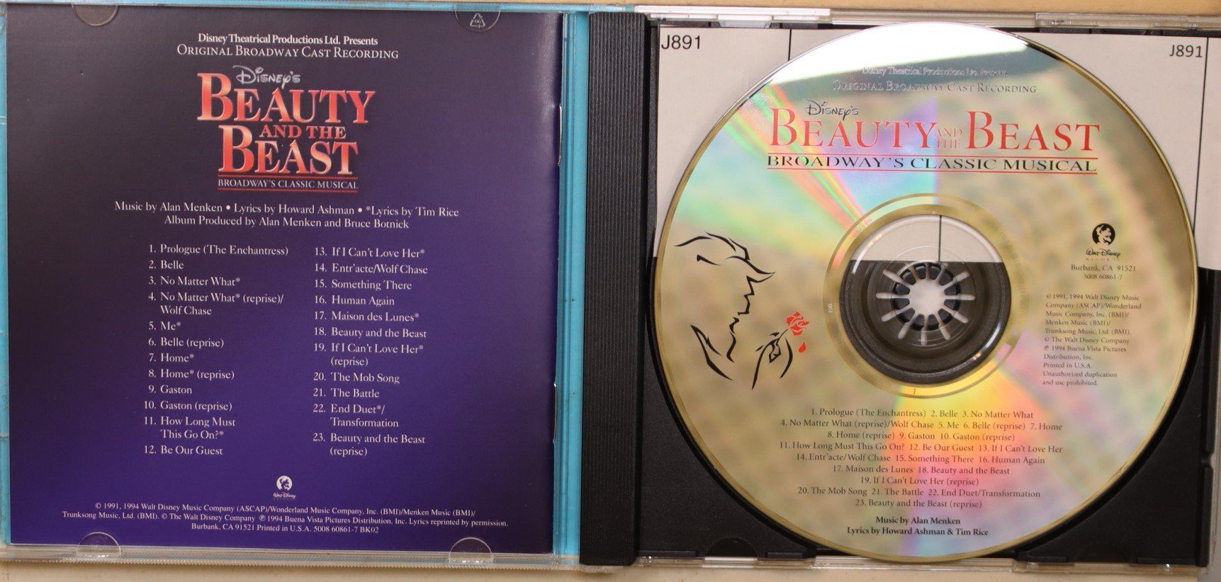 CD: Disney's Beauty and the Beast – Usato da Luzern venduto da CONTENTI 1