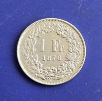 Schweiz 1 Fr. 1876 sehr gute Erhaltung