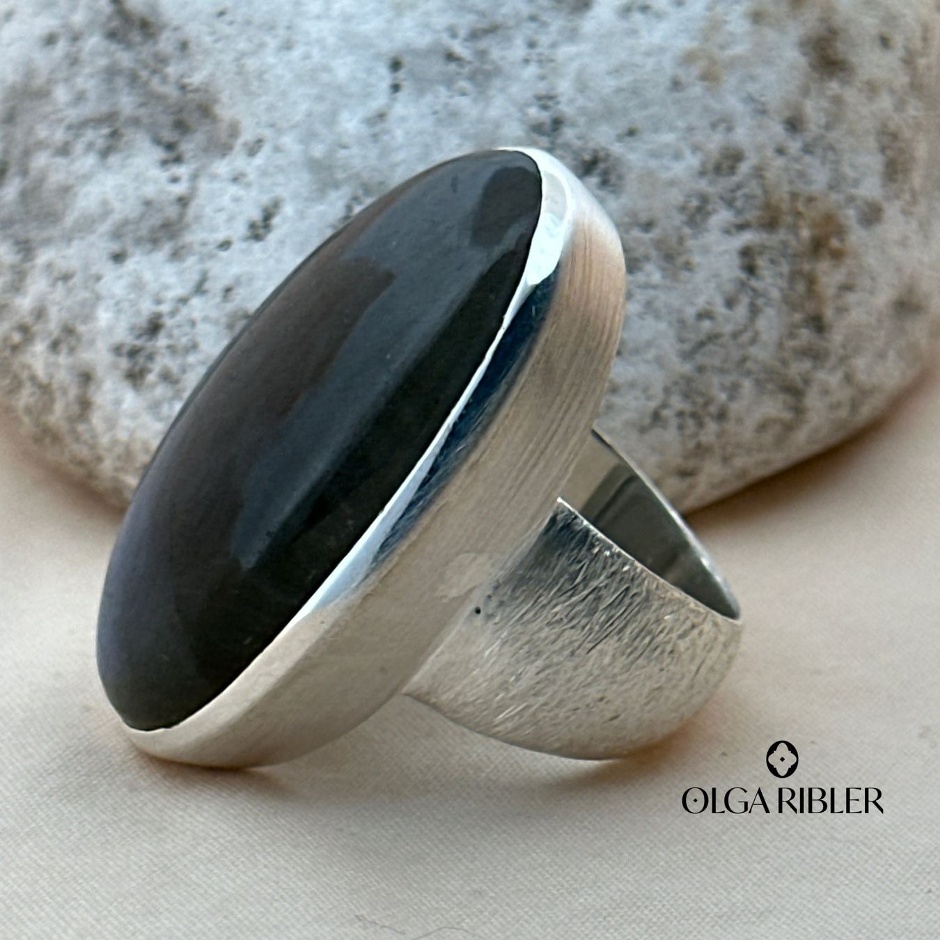Olga Ribler Ringe: Unikate Silber Ring 925 Grösse 58 mit Labradorite – Neu (gemäss Beschreibung) aus Luzern von Schmuckoutlet 3