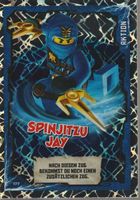 TCG NINJAGO TRADING CARD SERIE 1 # 177 SPINJITZU JAY FOIL