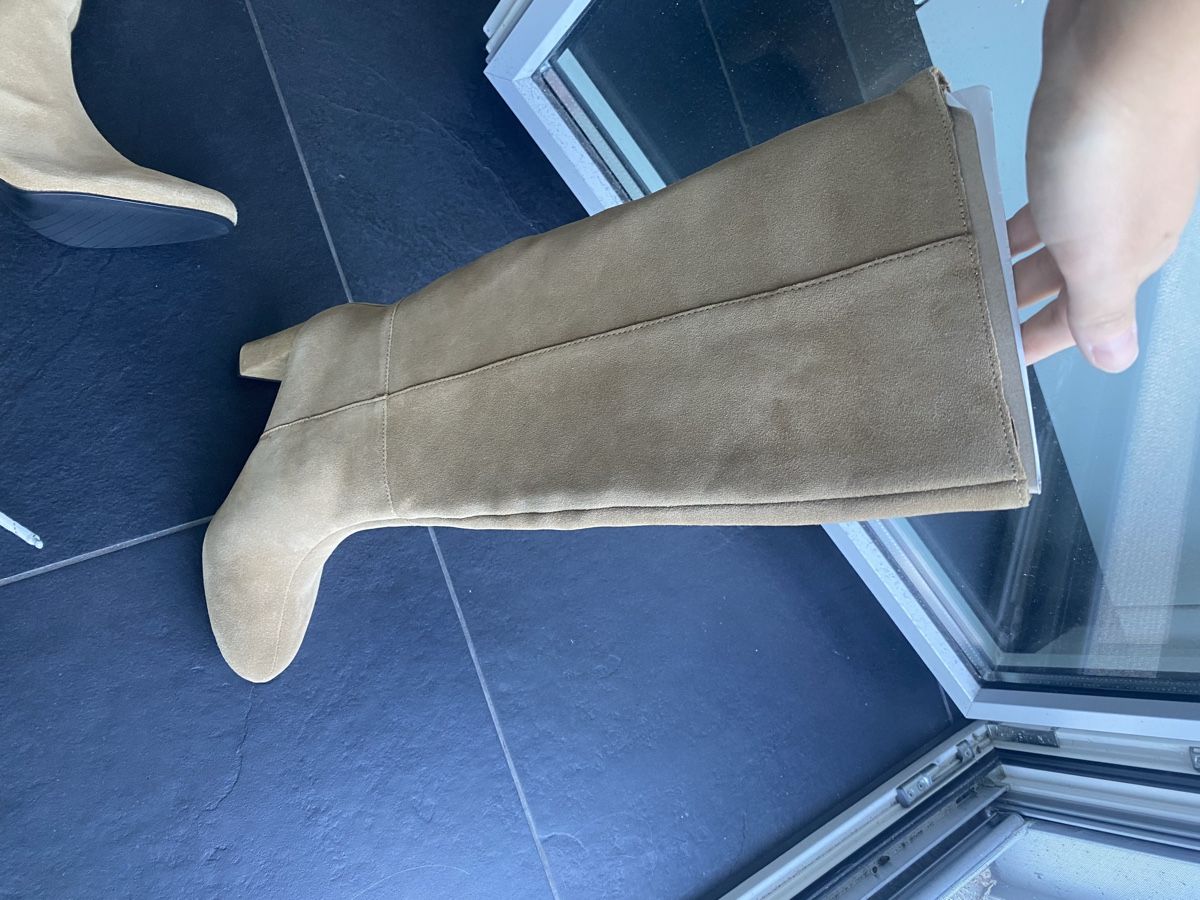 Zara Scarpe da donna: New suede knee-high heeled boots Zara – Nuovo e nell'imballaggio originale da Zug venduto da kse_w9mn 4