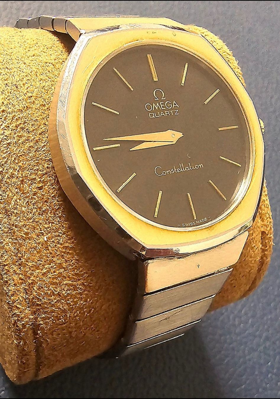Omega Orologi: Omega Constellation Quartz Vintage Acier Or – Usato da Lausanne venduto da arm_7t8p