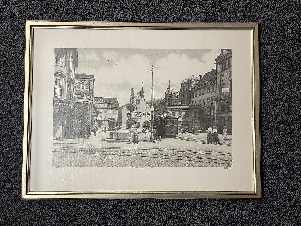 Poster & Bilder: Bild Stadt St.Gallen (Marktplatz) – Gebraucht aus Hünibach von ste_v6h9