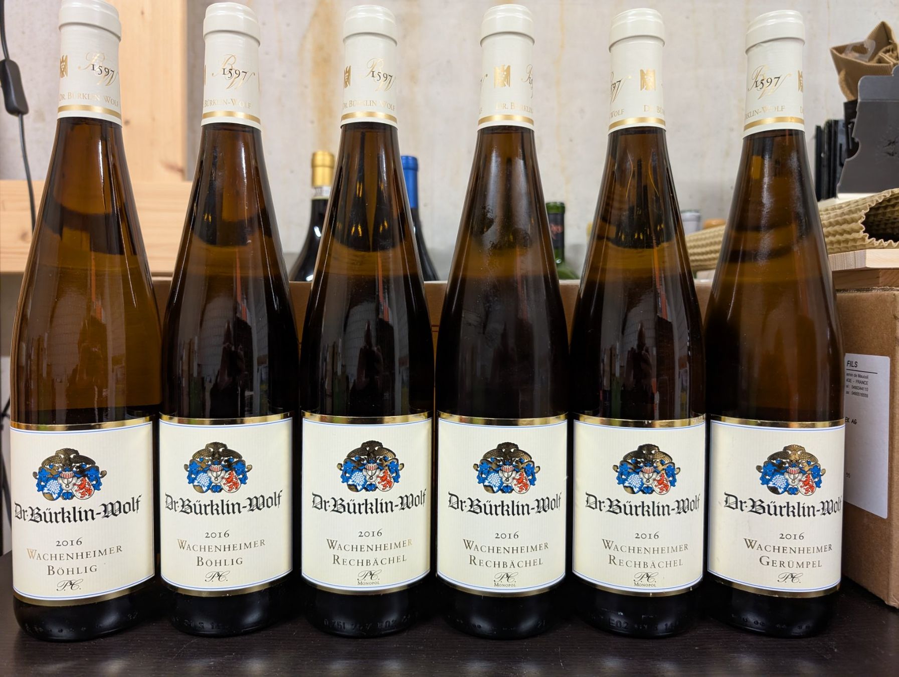 Vino: 6 Fl. Weingut Dr. Bürklin-Wolf Riesling P.C. 2016 – Nuovo (secondo la descrizione) da Thürnen venduto da Hevner